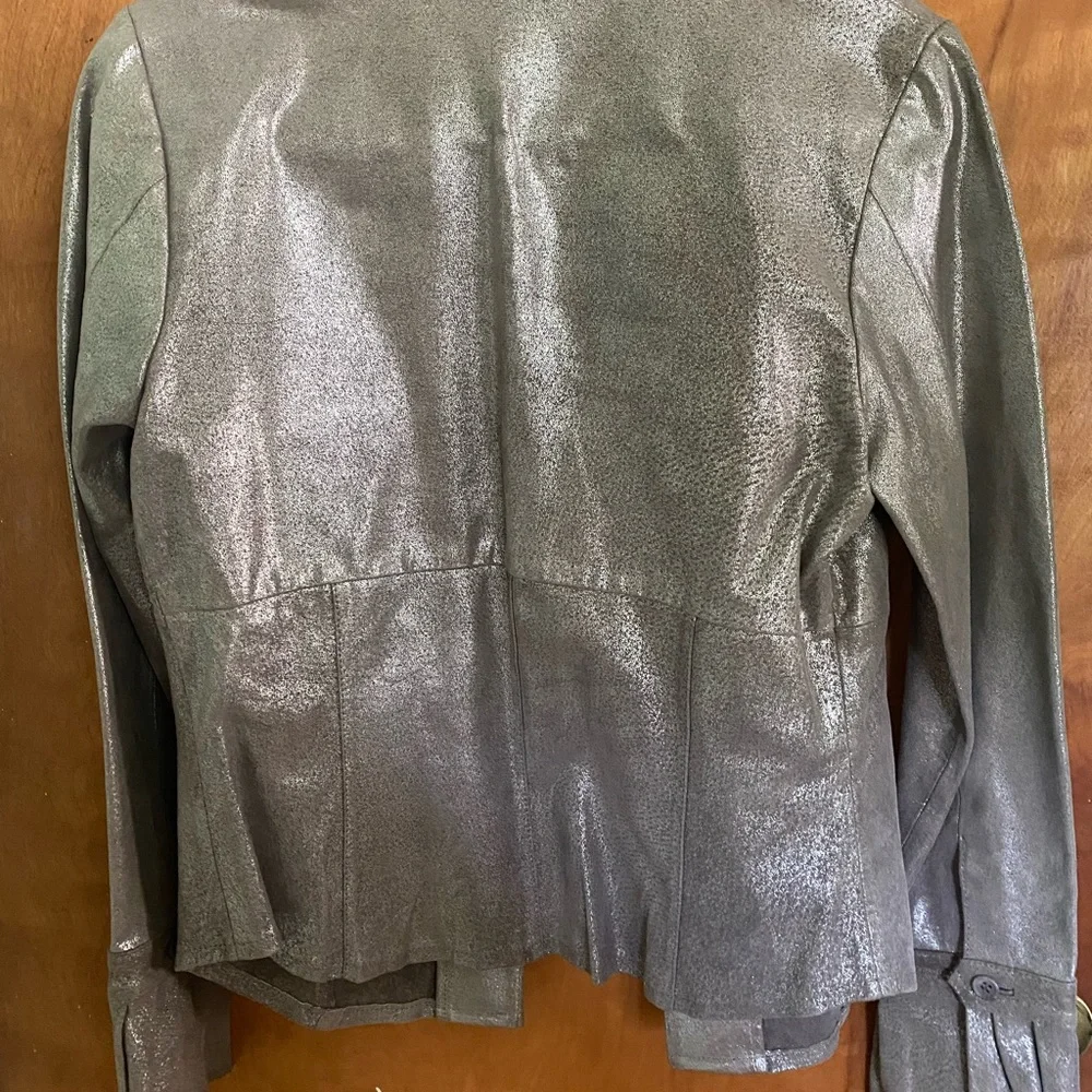 Metallic Faux Leather jacket - Picture 2 of 4